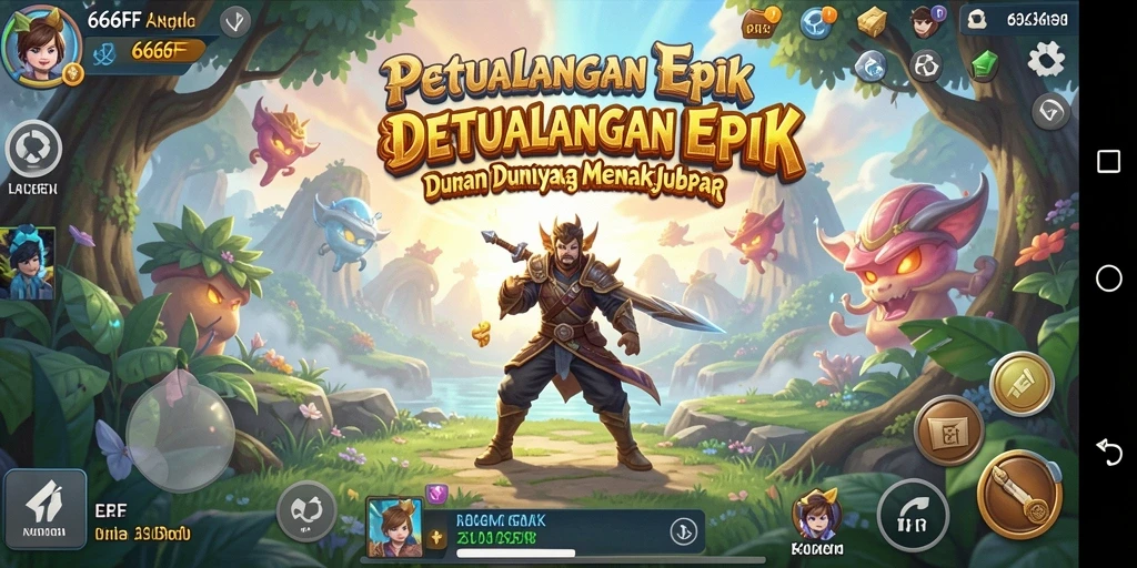 Tampilan menakjubkan dari gameplay Adventure di 666FF.