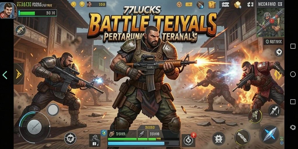 Gameplay intens di 77LUCKS saat pemain bertarung untuk bertahan hidup.