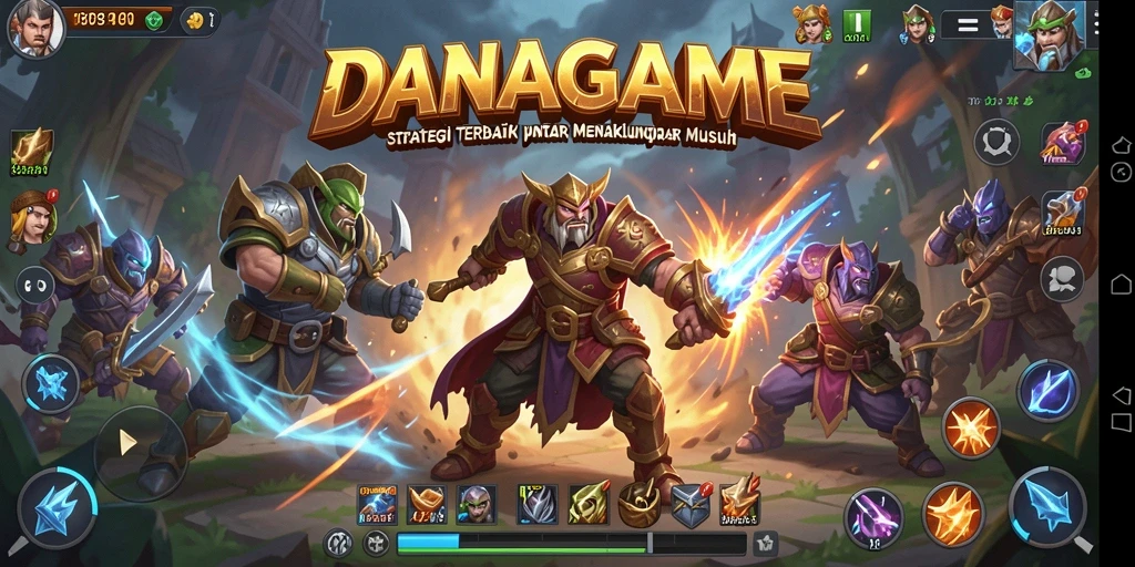 Tampilan seru pertempuran strategis di DANAGAME.
