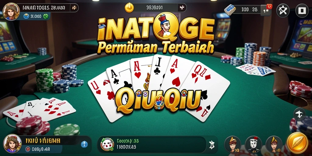 Tampilan gameplay seru di INATOGEL saat bermain QiuQiu.