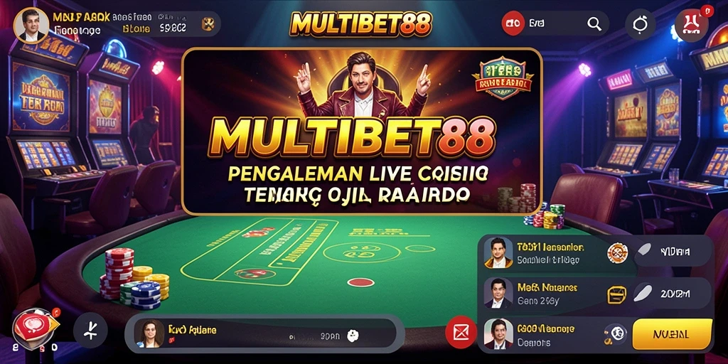 Tampilan gameplay menarik di MULTIBET88 saat bermain Live Casino.