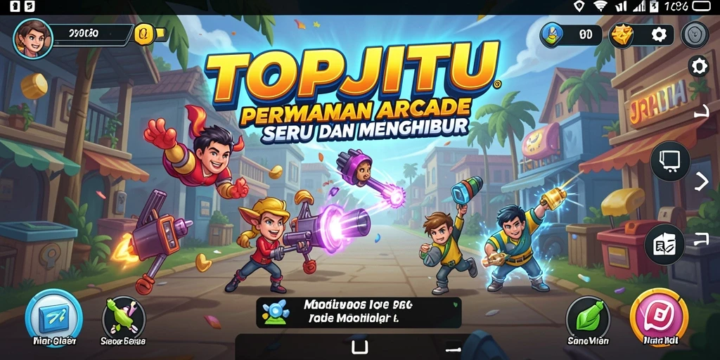 Screenshot TOPJITU: Gameplay arcade yang seru dan menarik.