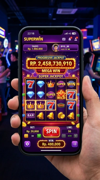 Menu aplikasi lengkap di superwin untuk kemudahan akses.